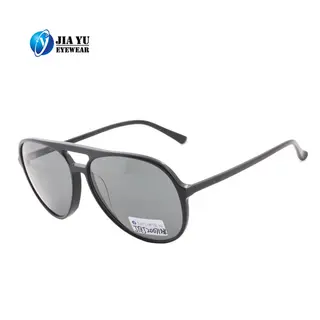 High Quality Handmade Double Bridge Round Acetate Men Sunglasses